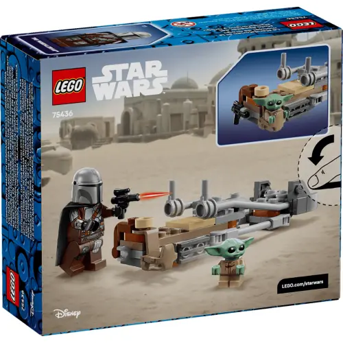 LEGO Star Wars 75436 The Mandalorian & Grogu’s Speeder Bike 58 Pcs — imagen 4